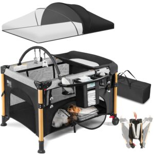 1782162677 Baby Bassinet Bedside Crib for Travel with One Hand Setup 5 in 1.jpg