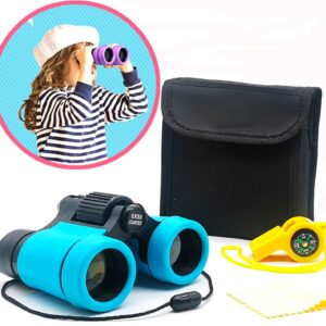 Binoculars for Kids Best Gifts for 3-12 Years Boys Girls High-Resolution Optics Shockproof Mini Kids Binoculars Toys Folding Small Telescope for Bird Watching Camping Outdoor Play