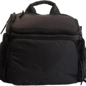 Staya Cloud Diaper Bag Backpack – Lightweight Travel Baby Bag, Aesthetic Minimalist Diaper Bag for Mom with Multiple Compartments (Black)