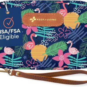 KeepGoing Travel First Aid Kit for Kids – 130 Pc. for Car, Home, Purse, Diaper Bag & Backpack with Latex-Free Bandages – Mini First Aid Kit Travel Size TSA-Approved