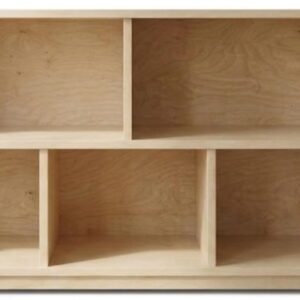 Humble Crew Kids Bookshelf, Front Facing Bookcase, Solid Wood Montessori Toddler Book Shelf for Nursery, Playroom, Bedroom, 24” Wide
