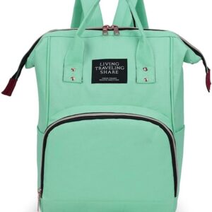 WSLCN Diaper Bag Nappy Bag Backpack Travel Casual Waterproof Basic Backpack Multi-Function Green